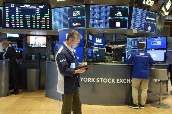 Asian shares fall after Wall St retreats on fears over hit to the US economy from Trump’s tariffs