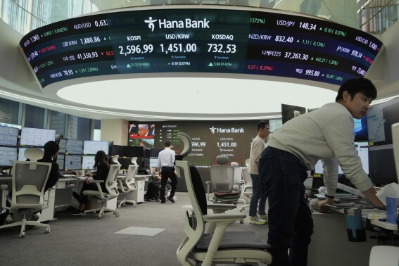 Asian shares decline despite rebound on Wall St as investors await next steps in trade wars